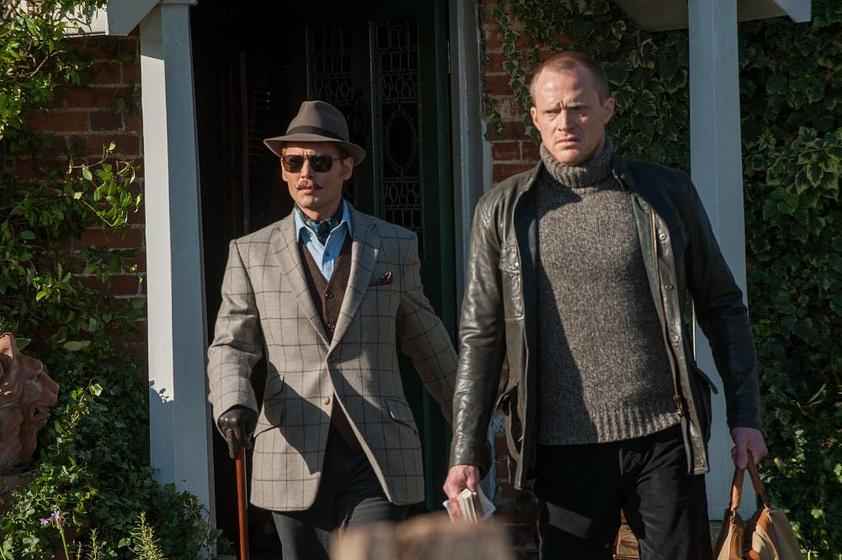 Johnny Depp y Paul Bettany en Mortdecai
