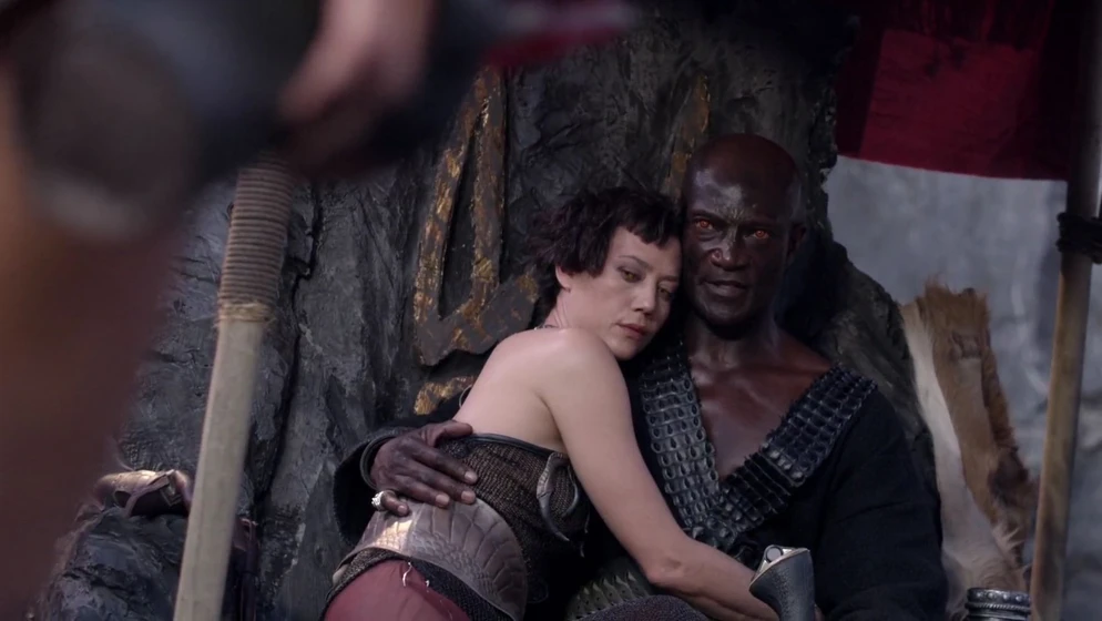 Peter Mensah y Inge Beckmann en el-rey-escorpion-el-libro-de-las-almas