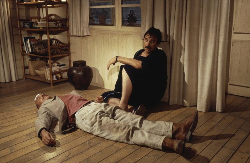 Stuart Wilson y Ben Kingsley en La Muerte y la doncella