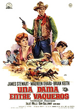 poster of movie Una dama entre vaqueros