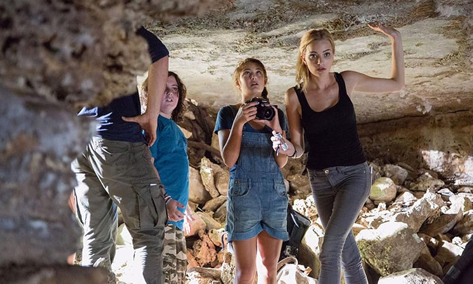 Reiley McClendon, Brianne Howey, Olivia Draguicevich y Max Wright en Time Trap