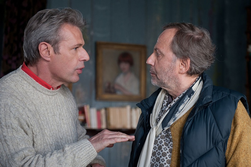 Lambert Wilson y Fabrice Luchini en Molière en Bicicleta