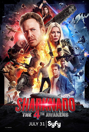 poster of content Sharknado, que la 4 te acompañe