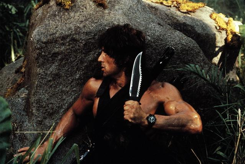 Sylvester Stallone en Rambo: Acorralado, II parte