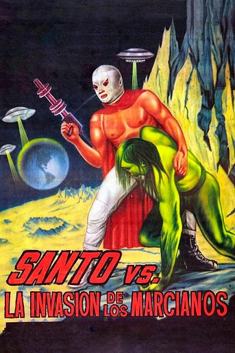 Poster de Santo Contra la Invasión de los Marcianos