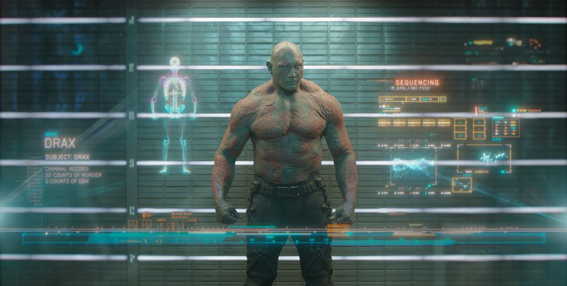 Dave Bautista en Guardianes de la Galaxia
