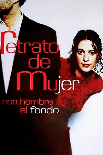 Poster de Retrato de Mujer Con Hombre al Fondo