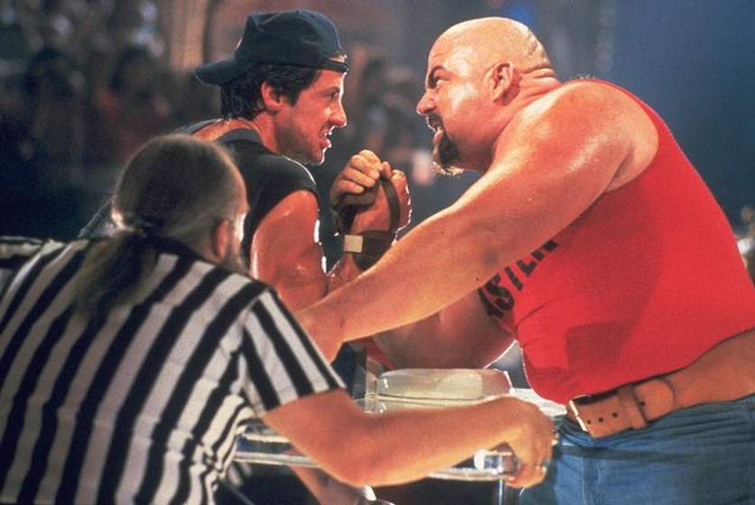 Sylvester Stallone y Rick Zumwalt en Yo, el halcón