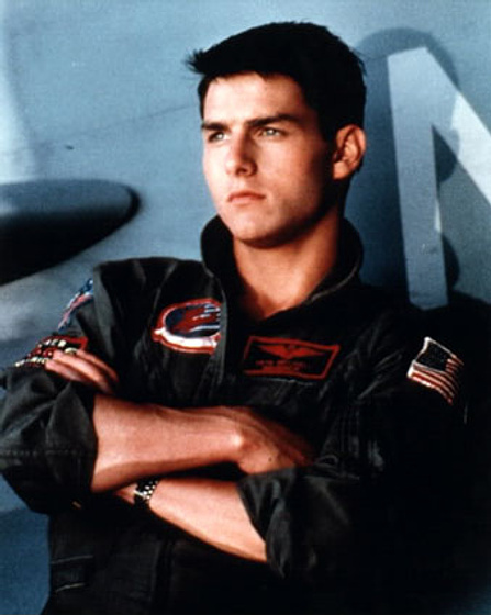 Tom Cruise en Top Gun, Idolos del Aire