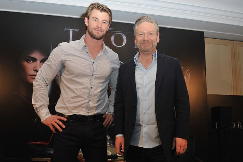 Kenneth Branagh y Chris Hemsworth en Thor (Photocall en Paris. Abril 2011)