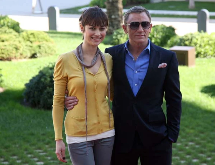 Daniel Craig y Olga Kurylenko en 007-quantum-of-solace (Premiere en Valencia. Noviembre 2008)