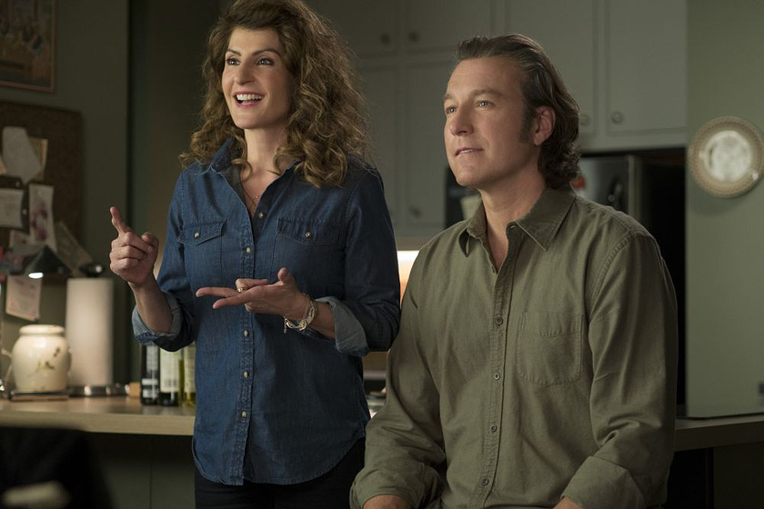 Nia Vardalos y John Corbett en Mi gran Boda griega 2
