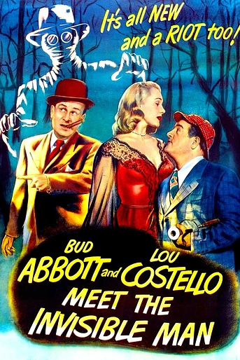 Poster de Abbott y Costello Contra El Hombre Invisible