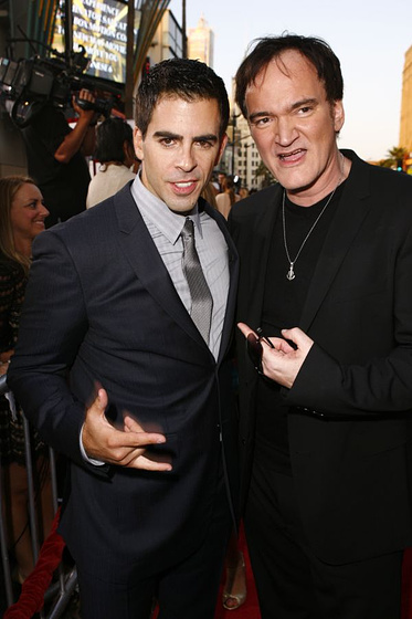 Quentin Tarantino y Eli Roth en Malditos bastardos (Premiere en Los Angeles. Agosto 2009)