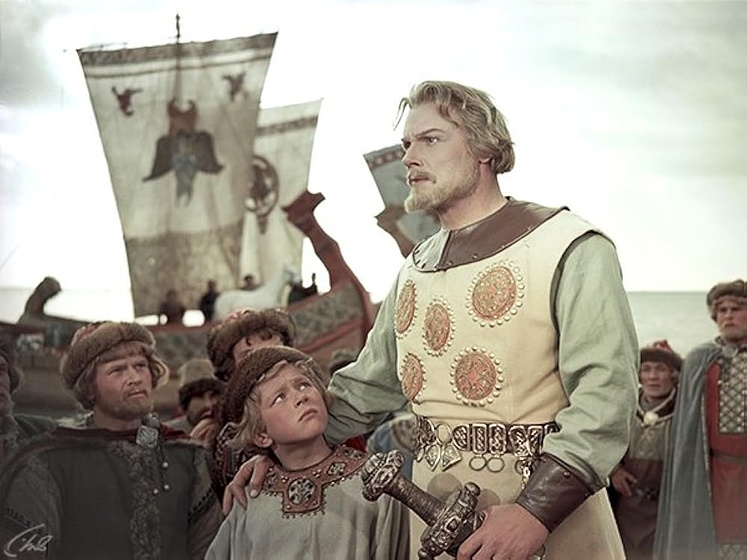 Sergei Stolyarov y B. Surovtsev en The Magic Voyage of Sinbad