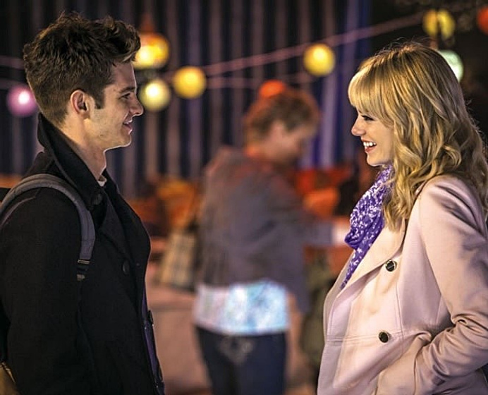 Andrew Garfield y Emma Stone en The Amazing Spider-Man 2: El Poder de Electro