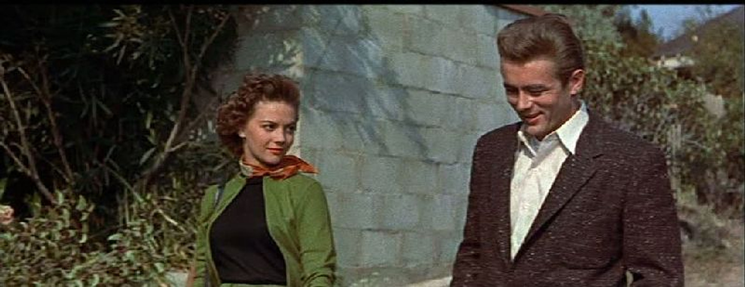 Natalie Wood y James Dean [I] en Rebelde sin Causa