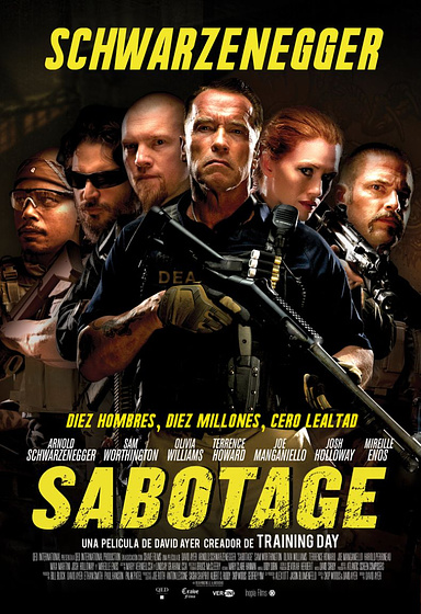 still of movie Sabotage
