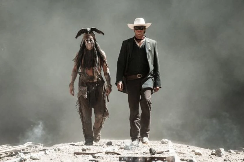 Johnny Depp y Armie Hammer en El Llanero solitario