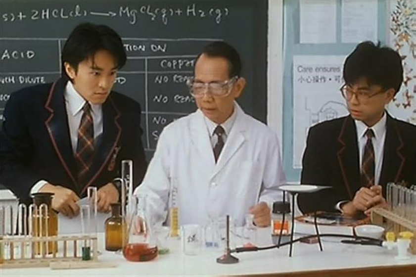 Stephen Chow y Gabriel Wong Yat-Shan en fight-back-to-school