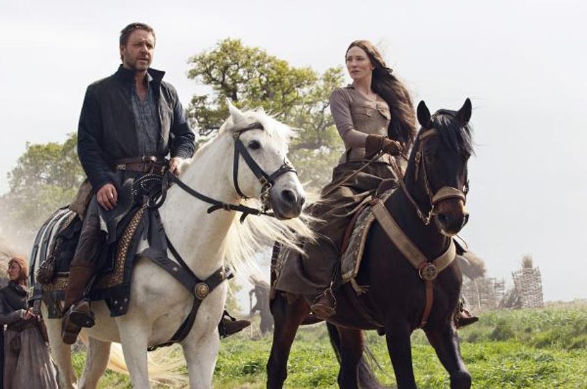 Cate Blanchett y Russell Crowe en Robin Hood