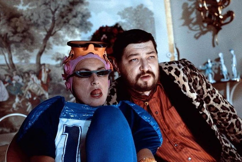 Nicole Heesters y Rainer Werner Fassbinder en kamikaze-1989