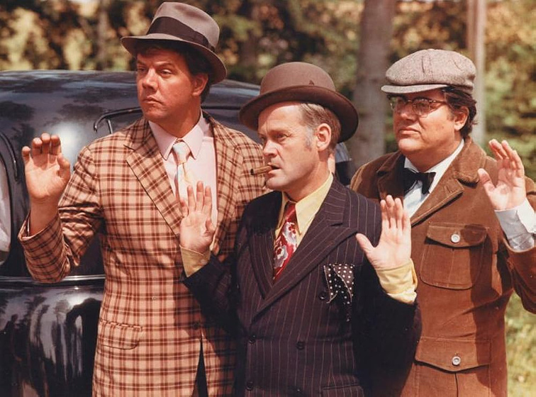 Ove Sprogøe, Morten Grunwald y Poul Bundgaard en the-olsen-gang