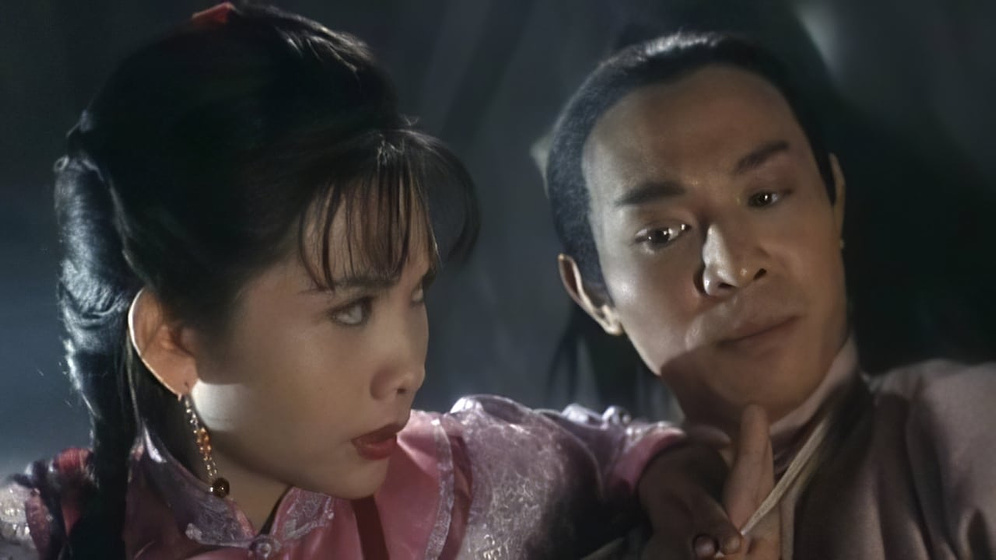Jet Li y Chingmy Yau en La Leyenda del dragón rojo