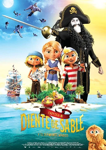 Poster de Capitán Diente de Sable y el Diamante Mágico