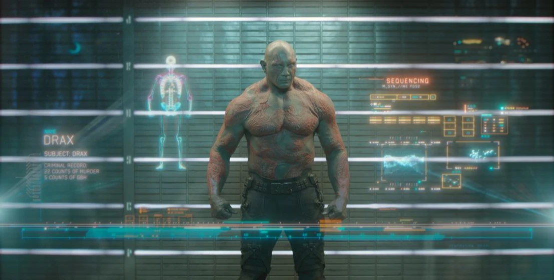 Dave Bautista en Guardianes de la Galaxia
