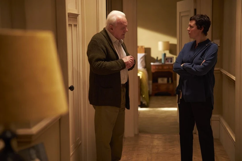 Anthony Hopkins y Olivia Colman en el-padre