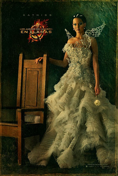 Jennifer Lawrence en Los Juegos del Hambre. En Llamas (Cartel promocional)