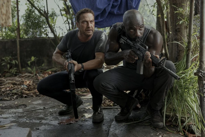 Gerard Butler y Mike Colter en el-piloto