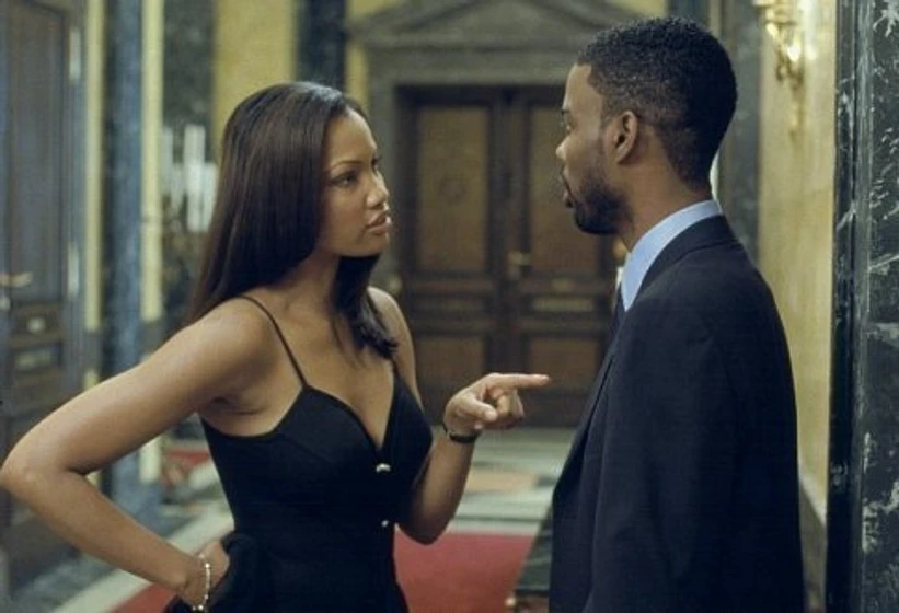 Chris Rock y Garcelle Beauvais en 9-dias
