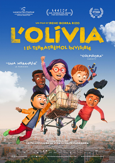 Imagen de Olivia y el Terremoto Invisible (Cartel catalán)