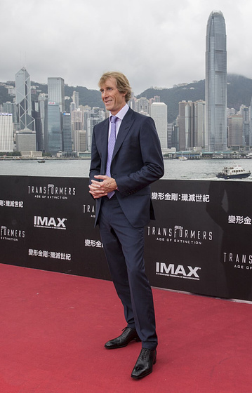 Michael Bay en Transformers: La Era de la Extinción (Premiere en Hong Kong. Junio 2014)