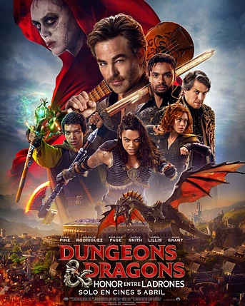 Poster de Dungeons & Dragons. Honor entre Ladrones