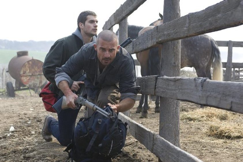 Henry Cavill y Dominic Purcell en La Masacre de Town Creek