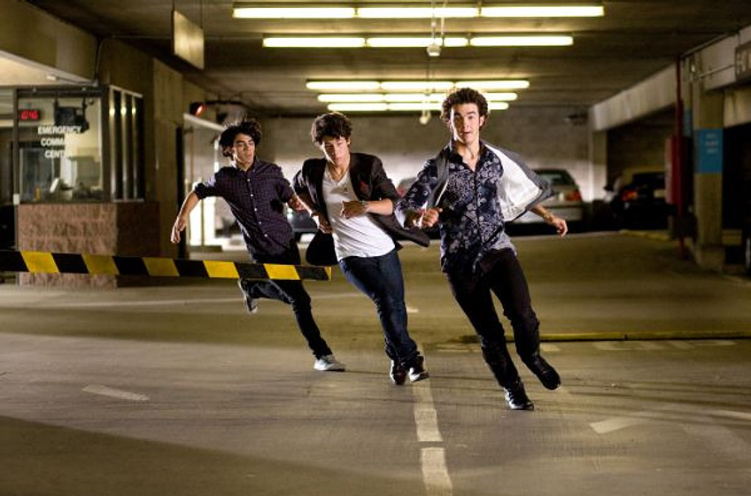 Joe Jonas, Kevin Jonas y Nick Jonas en Jonas Brothers en concierto 3D