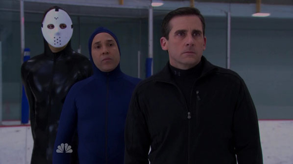 Steve Carell y Oscar Nuñez en The Office
