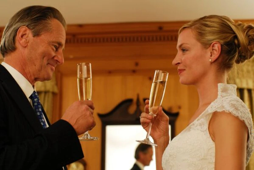 Sam Shepard y Uma Thurman en marido-por-sorpresa