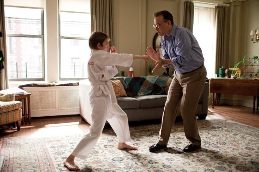 Tom Hanks y Thomas Horn en Tan fuerte, tan cerca