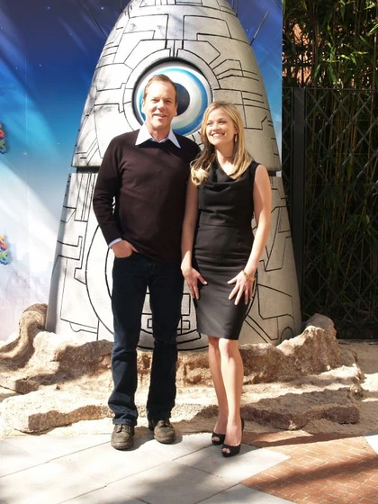 Kiefer Sutherland y Reese Witherspoon en Monstruos Contra Alienígenas (Premiere en Madrid. Marzo 2009)