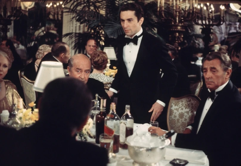 Robert De Niro, Robert Mitchum y Ray Milland en el-ultimo-magnate