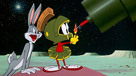 still of movie Bugs Bunny, conejo astronauta