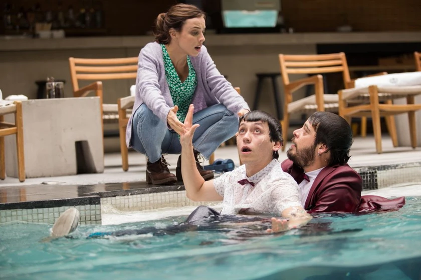 Leonardo Ortizgris, Hoze Meléndez y Marcela Guirado en conoces-a-tomas