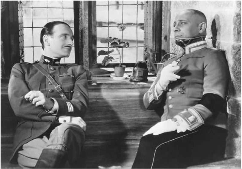 Erich von Stroheim y Pierre Fresnay en la-gran-ilusion