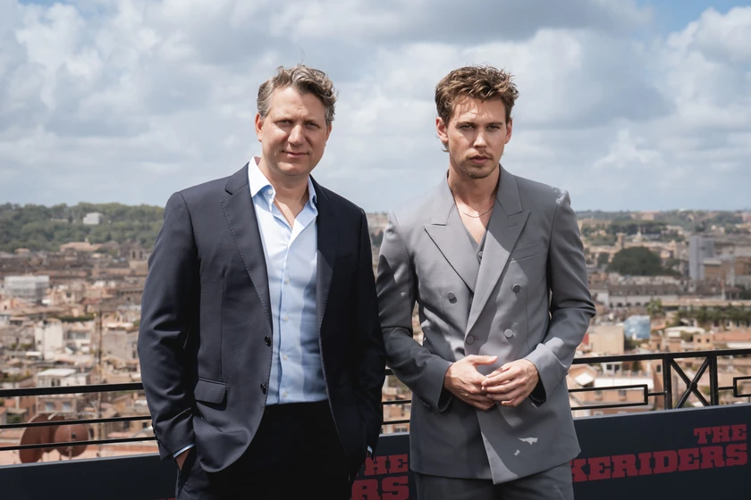 Jeff Nichols y Austin Butler en Bikeriders. La Ley del Asfalto (Photocall Roma. Junio 2024)