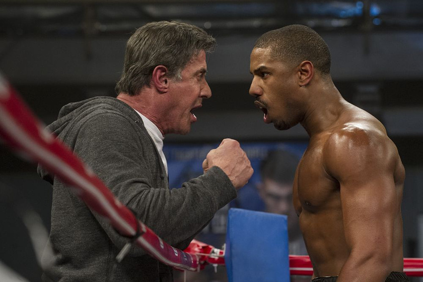 Sylvester Stallone y Michael B. Jordan en Creed. La Leyenda de Rocky