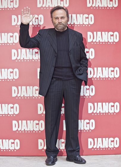 Franco Nero en Django Desencadenado (Premiere en Roma. Diciembre 2012)